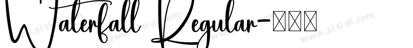 Waterfall Regular字体转换